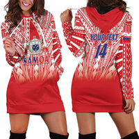 Toa Samoa Rugby Custom Hoodie Dress Samoa mo Samoa Polynesian Pacific Red - Polynesian Pride