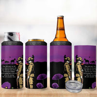 ANZAC Soldier and War Animals 4 in 1 Can Cooler Tumbler We Will Remember Them