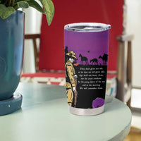ANZAC Soldier and War Animals Tumbler Cup We Will Remember Them