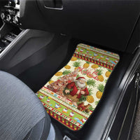 Hawaiian Santa Aloha Pineapple Christmas Car Mats Mele Kalikimaka - Polynesian Pride