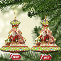 Hawaiian Santa Aloha Pineapple Christmas Ceramic Ornament Mele Kalikimaka LT15 Christmas Tree Cream - Polynesian Pride