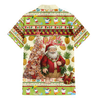 Hawaiian Santa Aloha Pineapple Christmas Family Matching Mermaid Dress and Hawaiian Shirt Mele Kalikimaka LT15 - Polynesian Pride