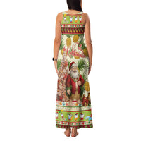 Hawaiian Santa Aloha Pineapple Christmas Family Matching Tank Maxi Dress and Hawaiian Shirt Mele Kalikimaka LT15 - Polynesian Pride