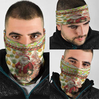 Hawaiian Santa Aloha Pineapple Christmas Neck Gaiter Mele Kalikimaka - Polynesian Pride