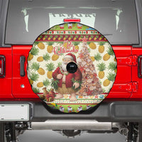 Hawaiian Santa Aloha Pineapple Christmas Spare Tire Cover Mele Kalikimaka - Polynesian Pride
