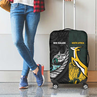 New Zealand and South Africa Rugby Luggage Cover Silver Fern With Springboks LT15 - Polynesian Pride