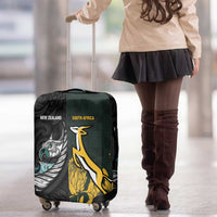 New Zealand and South Africa Rugby Luggage Cover Silver Fern With Springboks LT15 - Polynesian Pride