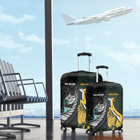 New Zealand and South Africa Rugby Luggage Cover Silver Fern With Springboks LT15 - Polynesian Pride