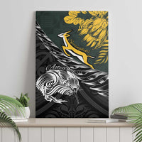 New Zealand and South Africa Rugby Canvas Wall Art Maori Kiwi With Springboks