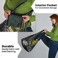 New Zealand and South Africa Rugby Grocery Bag Maori Kiwi With Springboks LT15 - Polynesian Pride