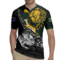 New Zealand and South Africa Rugby Personalised Rugby Jersey Maori Kiwi With Springboks LT15 - Polynesian Pride