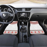 Bulgarian Embroidery Style Seamless Pattern Car Mats