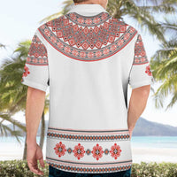 Bulgarian Embroidery Style Seamless Pattern Hawaiian Shirt