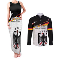 Custom Germany Football Couples Matching Tank Maxi Dress and Long Sleeve Button Shirt Come On DFB-Team