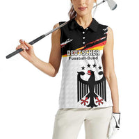 Custom Germany Football Women Sleeveless Polo Shirt Come On DFB-Team
