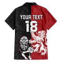 Custom British Lions New Zealand Family Matching Long Sleeve Bodycon Dress and Hawaiian Shirt Unique Style - Polynesian Pride