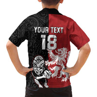 Custom British Lions New Zealand Family Matching Summer Maxi Dress and Hawaiian Shirt Unique Style - Polynesian Pride