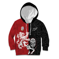 Custom British Lions New Zealand Kid Hoodie Unique Style - Polynesian Pride