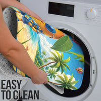 Funny Hawaii Mango Bathroom Set Tropical Summer Beach Mascot Vacation