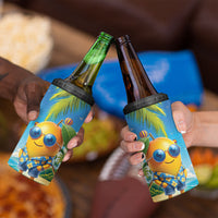 Funny Hawaii Mango 4 in 1 Can Cooler Tumbler Tropical Summer Beach Mascot Vacation
