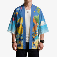 Funny Hawaii Mango Kimono Tropical Summer Beach Mascot Vacation