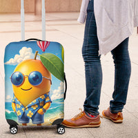 Funny Hawaii Mango Luggage Cover Tropical Summer Beach Mascot Vacation