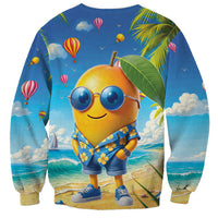 Funny Hawaii Mango Sweatshirt Tropical Summer Beach Mascot Vacation