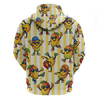 Funny Hawaii Mango Hip Hop Cartoon Hoodie Summer Beach Party