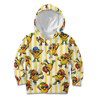 Funny Hawaii Mango Hip Hop Cartoon Kid Hoodie Summer Beach Party