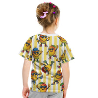 Funny Hawaii Mango Hip Hop Cartoon Kid T Shirt Summer Beach Party