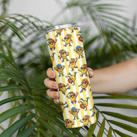 Funny Hawaii Mango Hip Hop Cartoon Skinny Tumbler Summer Beach Party