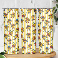 Funny Hawaii Mango Hip Hop Cartoon Skinny Tumbler Summer Beach Party