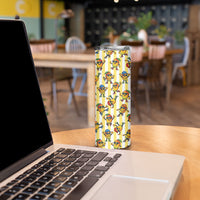 Funny Hawaii Mango Hip Hop Cartoon Skinny Tumbler Summer Beach Party