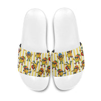 Funny Hawaii Mango Hip Hop Cartoon Slide Sandals Summer Beach Party