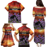 Personalised ANZAC Day Family Matching Puletasi and Hawaiian Shirt Remembering the Animals of War LT19 - Polynesian Pride