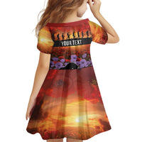 Personalised ANZAC Day Family Matching Summer Maxi Dress and Hawaiian Shirt Remembering the Animals of War