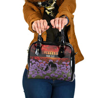 Personalised ANZAC Day Shoulder Handbag Remembering the Animals of War