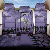 ANZAC Day Back Car Seat Cover Lest We Forget the Animals Too LT19 One Size Purple - Polynesian Pride