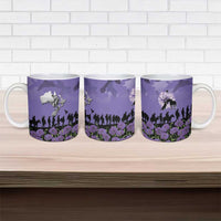 ANZAC Day Ceramic Mug Lest We Forget the Animals Too