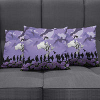 ANZAC Day Pillow Cover Lest We Forget the Animals Too