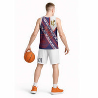 American Samoa Flag Day Basketball Jersey Polynesian Tribal Tattoo Eagle Art LT19 - Polynesian Pride