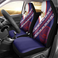 American Samoa Flag Day Car Seat Cover Polynesian Tribal Tattoo Eagle Art LT19 - Polynesian Pride