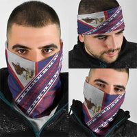 American Samoa Flag Day Neck Gaiter Polynesian Tribal Tattoo Eagle Art LT19 - Polynesian Pride
