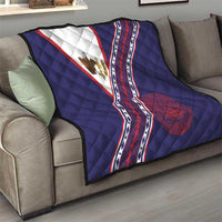 American Samoa Flag Day Quilt Polynesian Tribal Tattoo Eagle Art LT19 - Polynesian Pride