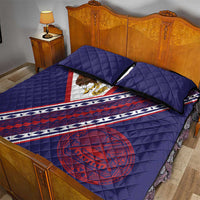 American Samoa Flag Day Quilt Bed Set Polynesian Tribal Tattoo Eagle Art LT19 - Polynesian Pride