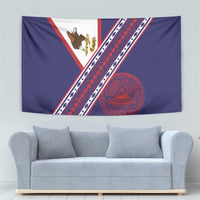 American Samoa Flag Day Tapestry Polynesian Tribal Tattoo Eagle Art LT19 - Polynesian Pride
