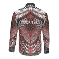 Aotearoa Iwi Ngapuhi Personalised Long Sleeve Button Shirt Maori Kowhaiwhai Pattern LT19 - Polynesian Pride