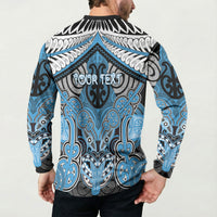 Aotearoa Iwi Ngati Kahungunu Personalised Button Sweatshirt Maori Kowhaiwhai Pattern