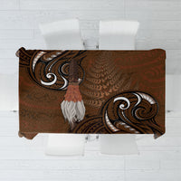 New Zealand Taiaha Tablecloth Maori Weapon Silver Fern Maori Pattern