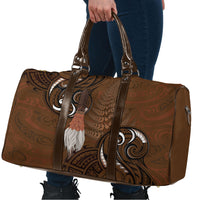 New Zealand Taiaha Travel Bag Maori Weapon Silver Fern Maori Pattern
